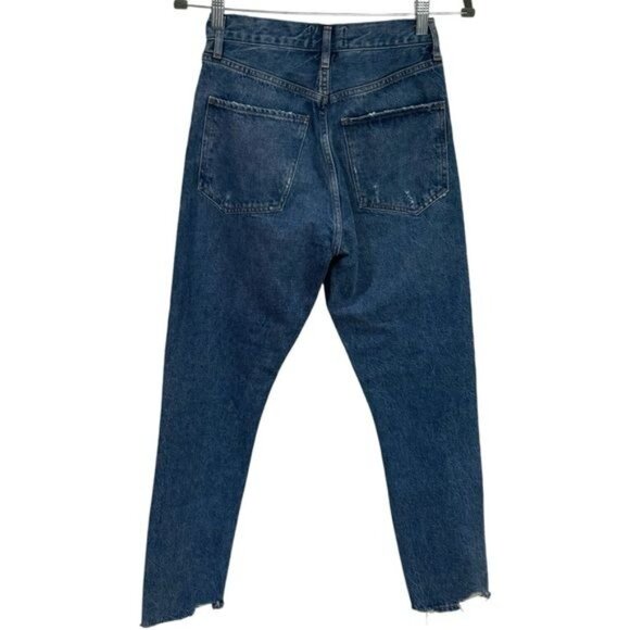 Agolde Jamie Feel Good Relaxed High Rise Crop Jeans Capsule Comfort Coastal 25 - Picture 5 of 11